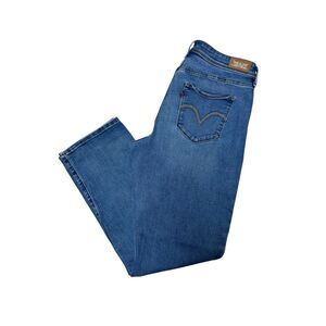 Levi’s Womens Perfectly Shaping 512 Straight Jeans Size 16W Blue